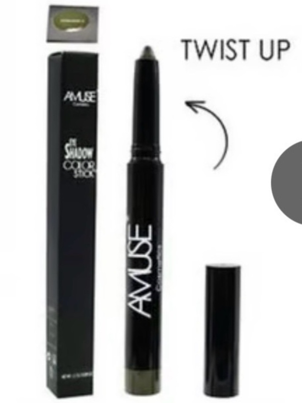 Amuse 2pack SHADE 3 Twist-Up Eyeshadow Stick — Olive Green